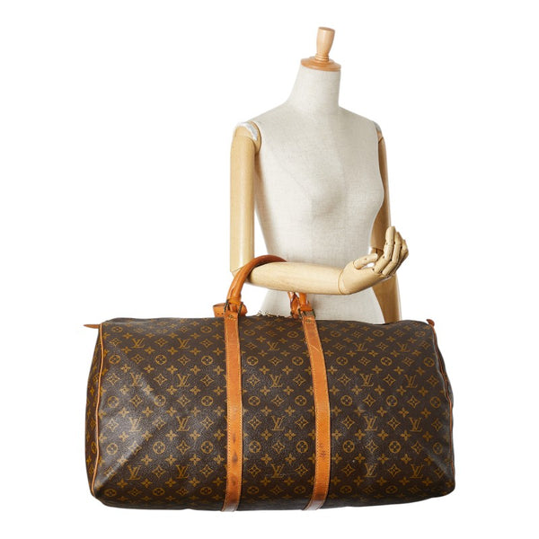 ルイ ヴィトン モノグラム キーポル60 ボストンバッグ トラベルバッグ M41422 ブラウン PVC レザー レディース LOUIS VUITTON 【中古】