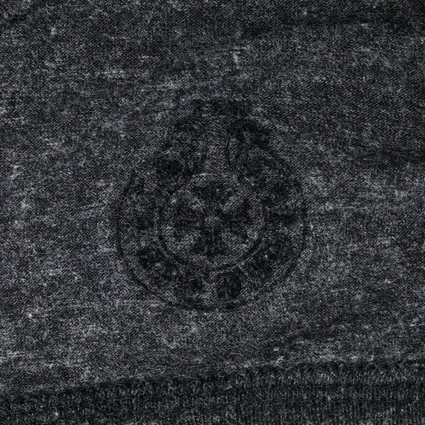 クロムハーツ カットソー ヘンリーネック 七分袖 サイズ：M ブラック ポリエステル コットン レーヨン メンズ CHROME HEARTS 【中古】