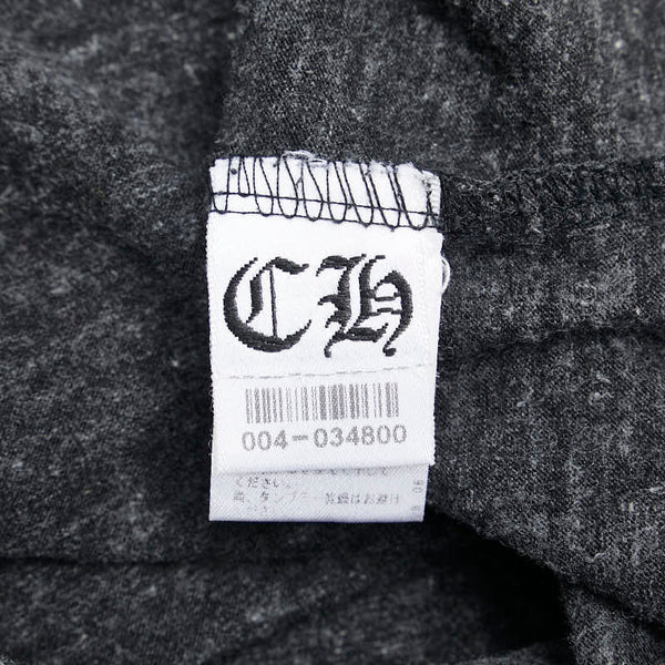 クロムハーツ カットソー ヘンリーネック 七分袖 サイズ：M ブラック ポリエステル コットン レーヨン メンズ CHROME HEARTS 【中古】