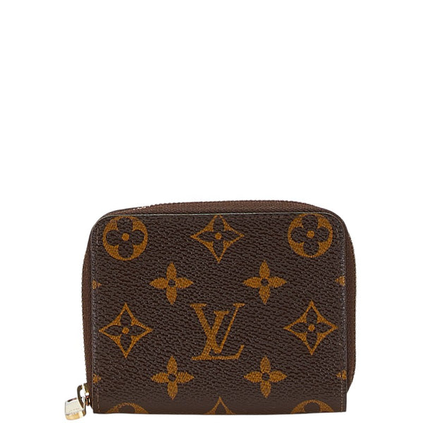 ルイ ヴィトン モノグラム ジッピー コインパース コインケース 小銭入れ M60067 ブラウン PVC レザー レディース LOUIS VUITTON 【中古】