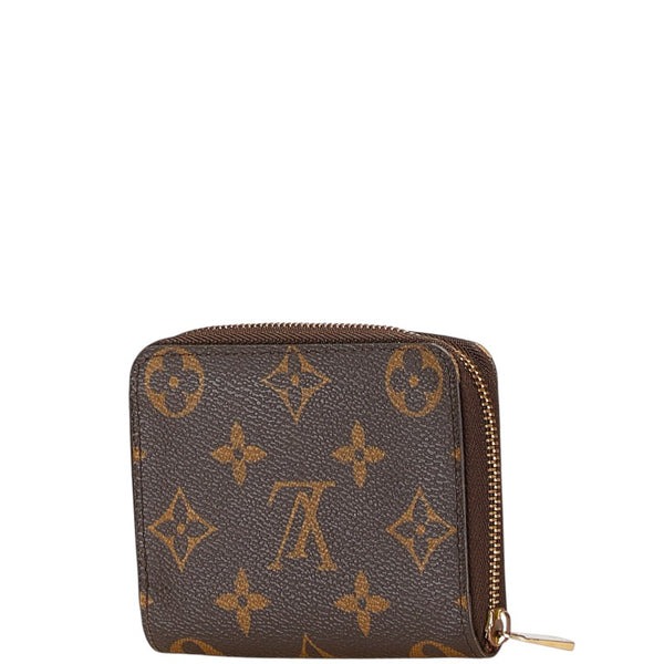 ルイ ヴィトン モノグラム ジッピー コインパース コインケース 小銭入れ M60067 ブラウン PVC レザー レディース LOUIS VUITTON 【中古】