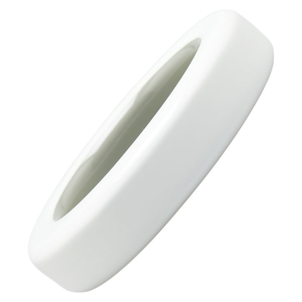 エルメス ラッカーウッド バングル S ホワイト プラスチック レディース HERMES 【中古】