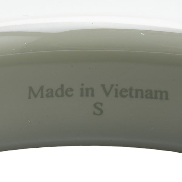 エルメス ラッカーウッド バングル S ホワイト プラスチック レディース HERMES 【中古】