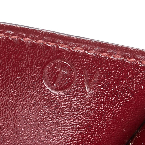 エルメス ベアン クラシック  長財布 ワインレッド ボルドー ボックスカーフ レディース HERMES 【中古】