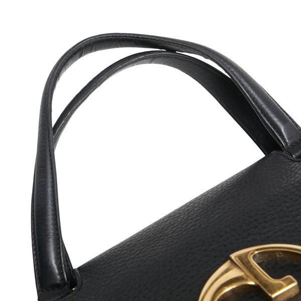 グッチ ダブルG ハンドバッグ ボストンバッグ 251813 ブラック レザー レディース GUCCI 【中古】