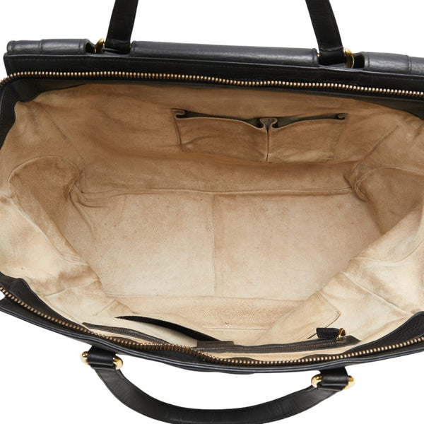 グッチ ダブルG ハンドバッグ ボストンバッグ 251813 ブラック レザー レディース GUCCI 【中古】