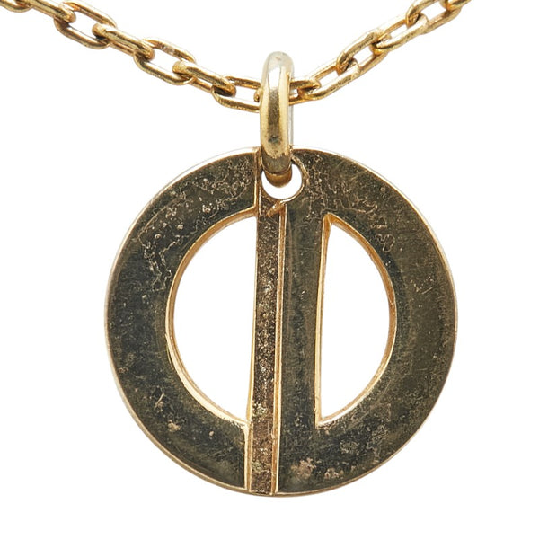 ディオール CDロゴ ネックレス ゴールド メッキ レディース Dior 【中古】