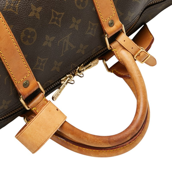 ルイ ヴィトン モノグラム キーポル バンドリエール 55 ボストンバッグ M41414 ブラウン PVC レザー レディース LOUIS VUITTON 【中古】