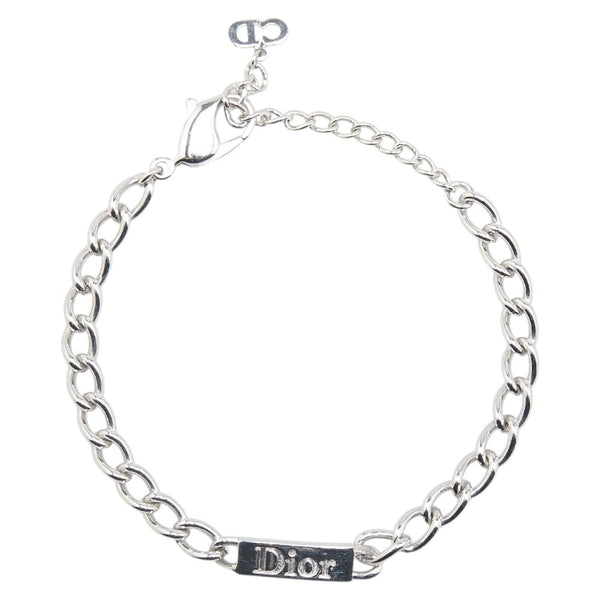 ディオール ロゴプレート ブレスレット メッキ レディース Dior 【中古】
