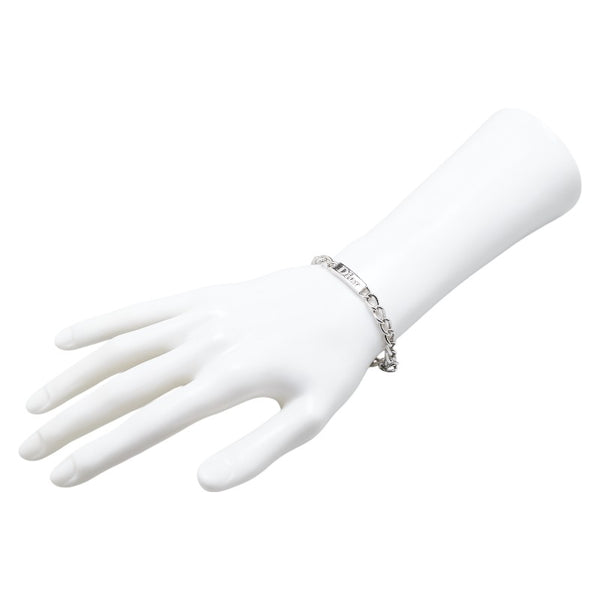 ディオール ロゴプレート ブレスレット メッキ レディース Dior 【中古】