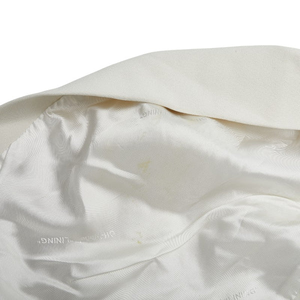 オフホワイト FWRAP GILET ベスト ジレ サイズ：44 ホワイト ブルー アセテート ビスコース レディース OFF-WHITE 【中古】