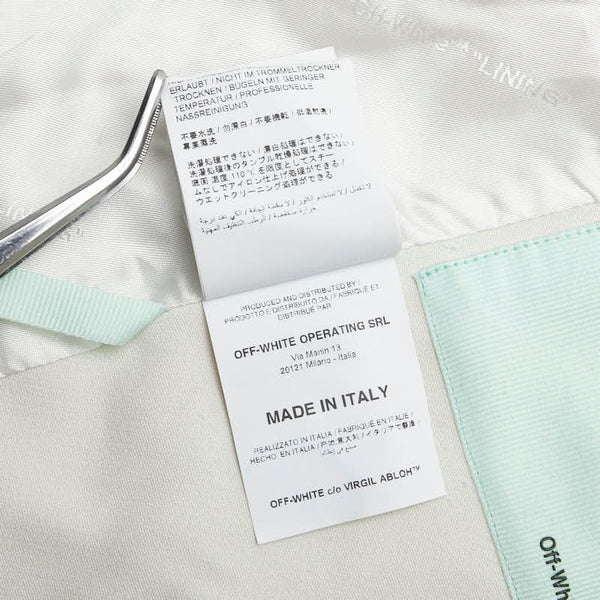 オフホワイト FWRAP GILET ベスト ジレ サイズ：44 ホワイト ブルー アセテート ビスコース レディース OFF-WHITE 【中古】