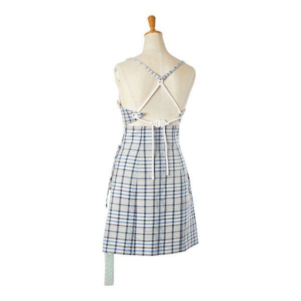 オフホワイト タータンチェック ワンピース ドレス サイズ：38 ホワイト マルチカラー コットン レディース OFF-WHITE 【中古】