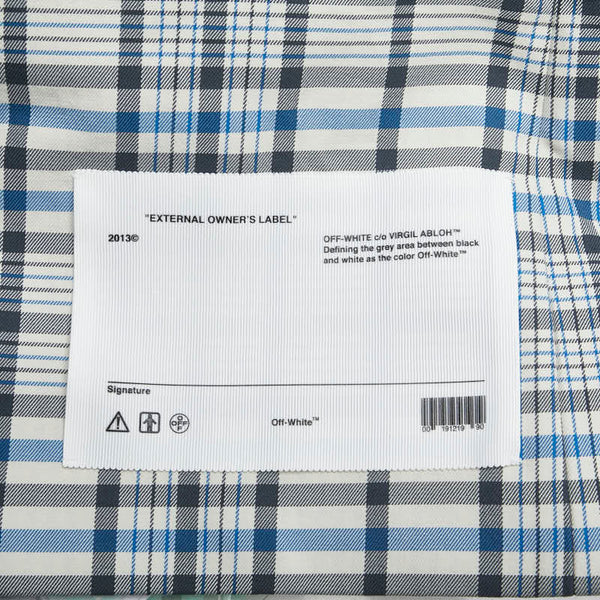 オフホワイト タータンチェック ワンピース ドレス サイズ：38 ホワイト マルチカラー コットン レディース OFF-WHITE 【中古】