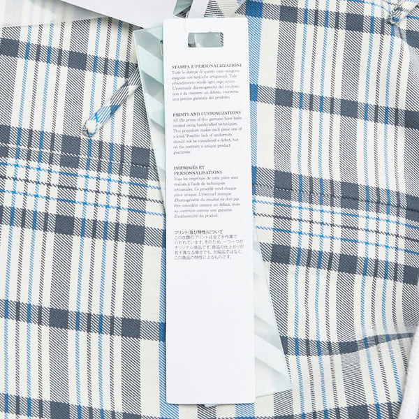 オフホワイト タータンチェック ワンピース ドレス サイズ：38 ホワイト マルチカラー コットン レディース OFF-WHITE 【中古】