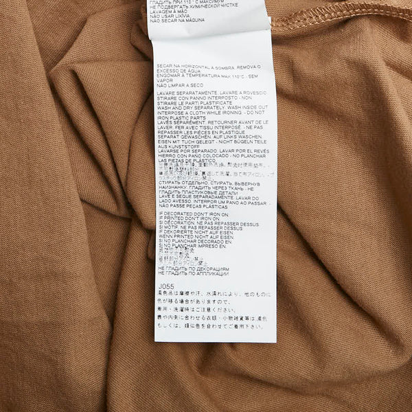 エムエムシックス VIDEO TAPE PRINT TEE Tシャツ サイズ：S ブラウン コットン メンズ MM6 【中古】