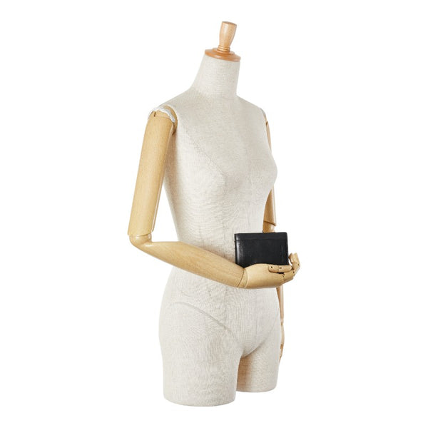 サルヴァトーレフェラガモ 二つ折り財布 ブラック レザー メンズ Salvatore Ferragamo 【中古】