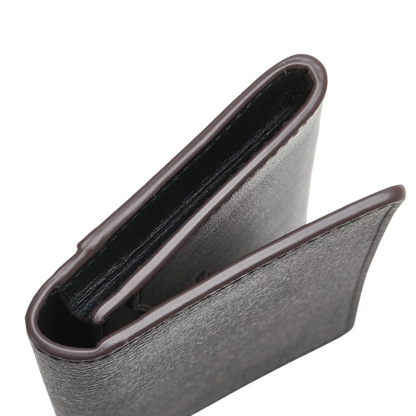 コーチ シグネチャー 名刺入れ ブラック PVC レザー レディース COACH 【中古】