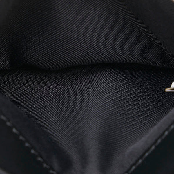 コーチ シグネチャー 名刺入れ ブラック PVC レザー レディース COACH 【中古】