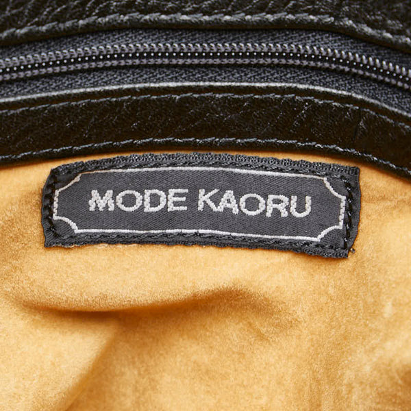 MODE KAORU モード カオル ハンドバッグ ブラック パイソン レザー レディース 【中古】