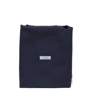 プラダ シューズケース 巾着 ネイビー ナイロン レディース PRADA 【中古】