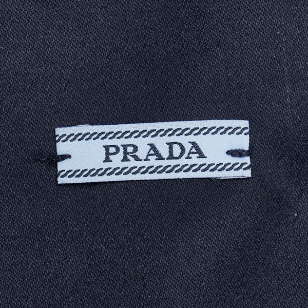 プラダ シューズケース 巾着 ネイビー ナイロン レディース PRADA 【中古】