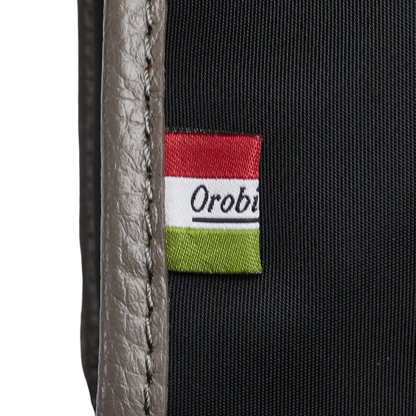 オロビアンコ ビジネスバッグ ショルダーバッグ 2WAY ブラック グレージュ ナイロン レザー メンズ Orobianco 【中古】