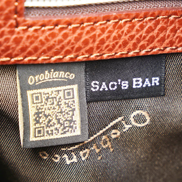 オロビアンコ 斜め掛け ショルダーバッグ ネイビー ブラウン ベージュ ナイロン レザー メンズ Orobianco 【中古】