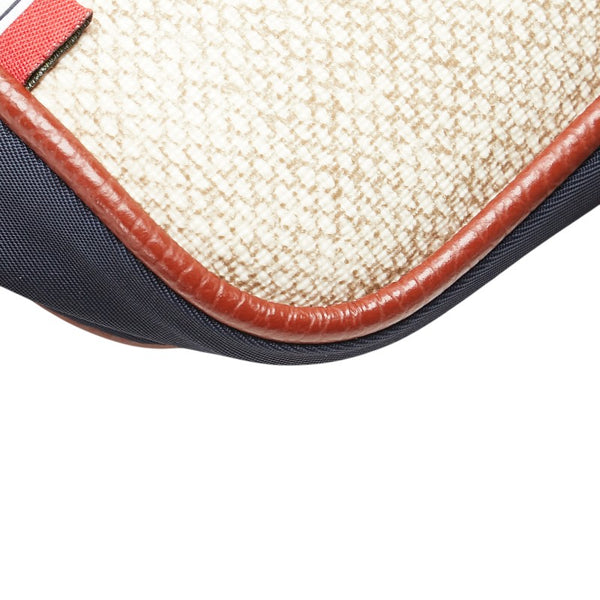 オロビアンコ 斜め掛け ショルダーバッグ ネイビー ブラウン ベージュ ナイロン レザー メンズ Orobianco 【中古】