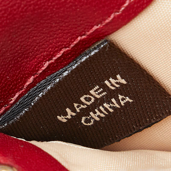 コーチ シグネチャー 二つ折り財布 ベージュ レッド キャンバス レザー レディース COACH 【中古】