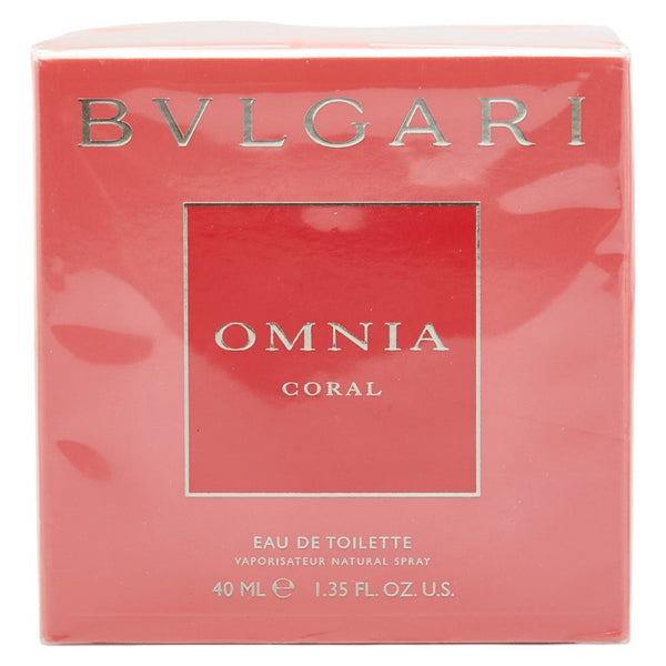 ブルガリ オムニア コーラル EDT40ml 香水 透明 クリア ガラス レディース BVLGARI 【中古】