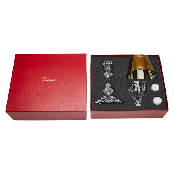 バカラ アワファイヤー キャンドルスタンド ゴールド クリア ガラス レディース Baccarat 【中古】