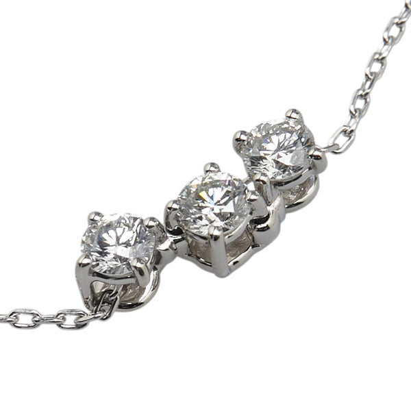 ヴァンドーム Pt950 プラチナ Pt850 プラチナ ダイヤ0.35ct ペンダントネックレス レディース VANDOME 【中古】