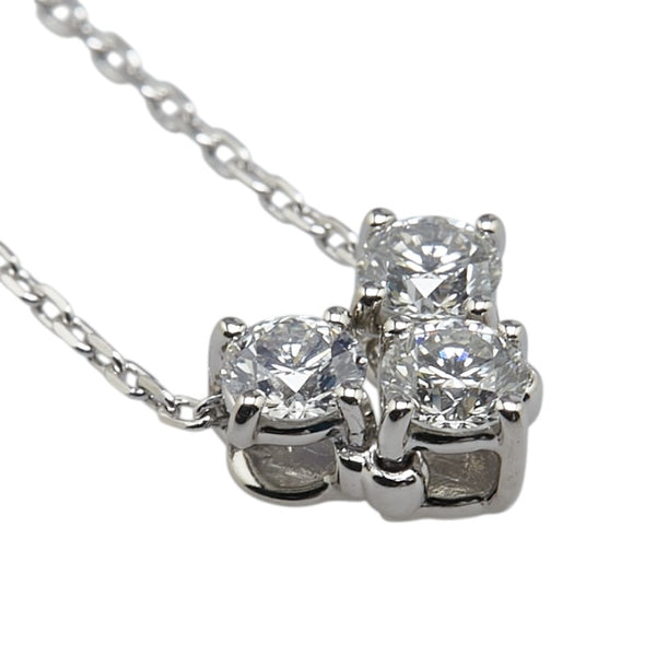 ヴァンドーム Pt950 プラチナ Pt850 プラチナ ダイヤ0.35ct ペンダントネックレス レディース VANDOME 【中古】