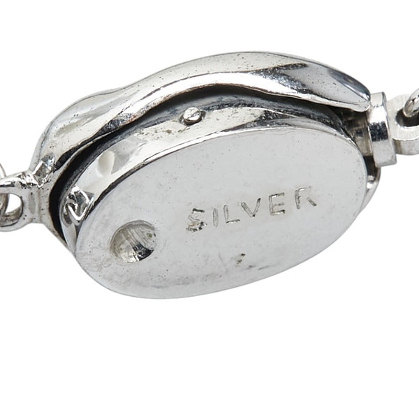 Silver 黒蝶真珠10.6～14.5mm パール ネックレス レディース 【中古】