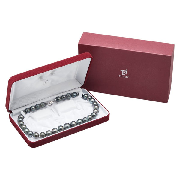 Silver 黒蝶真珠10.6～14.5mm パール ネックレス レディース 【中古】