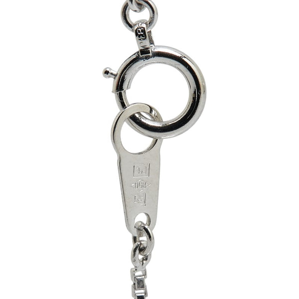 Pt900 プラチナ Pt850 プラチナ ダイヤ0.785ct プチ ネックレス レディース 【中古】