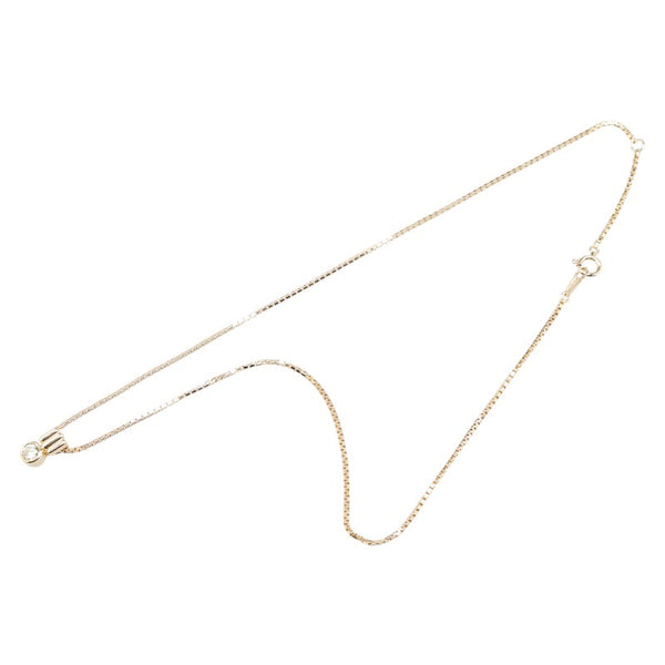 K18YG イエローゴールド ダイヤ0.31ct ペンダントネックレス レディース 【中古】