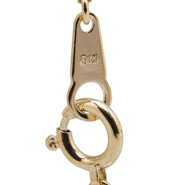 K18YG イエローゴールド ダイヤ0.31ct ペンダントネックレス レディース 【中古】