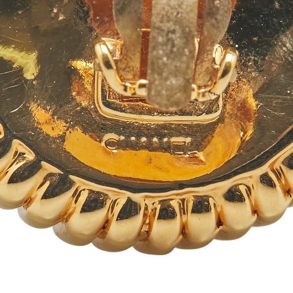 シャネル イヤリング ゴールド ブラック メッキ フェイクパール レディース CHANEL 【中古】