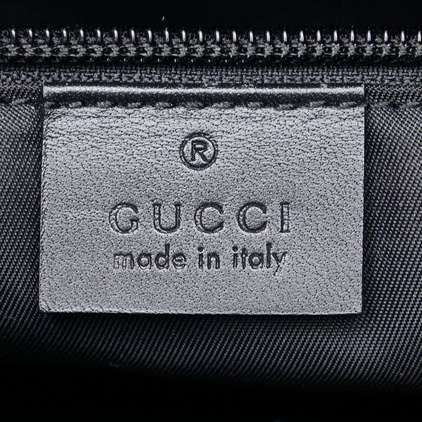 グッチ グッチシマ シェリーライン ハンドバッグ ビジネスバッグ 246410 ブラック レザー キャンバス メンズ GUCCI 【中古】