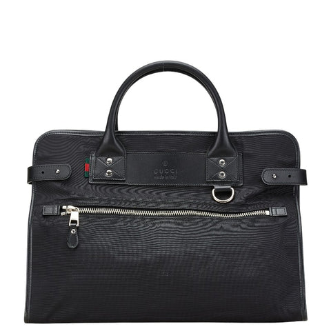 グッチ グッチシマ シェリーライン ハンドバッグ ビジネスバッグ 246410 ブラック レザー キャンバス メンズ GUCCI 【中古】