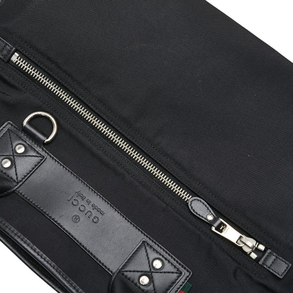 グッチ グッチシマ シェリーライン ハンドバッグ ビジネスバッグ 246410 ブラック レザー キャンバス メンズ GUCCI 【中古】