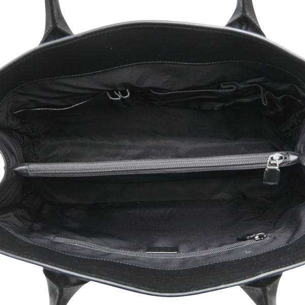 グッチ グッチシマ シェリーライン ハンドバッグ ビジネスバッグ 246410 ブラック レザー キャンバス メンズ GUCCI 【中古】