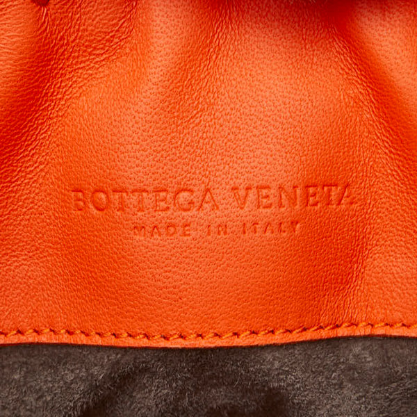 ボッテガヴェネタ イントレチャート ハンドバッグ ショルダーバッグ 2WAY オレンジ レザー レディース BOTTEGAVENETA 【中古】