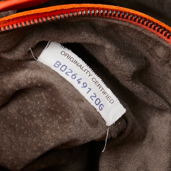 ボッテガヴェネタ イントレチャート ハンドバッグ ショルダーバッグ 2WAY オレンジ レザー レディース BOTTEGAVENETA 【中古】