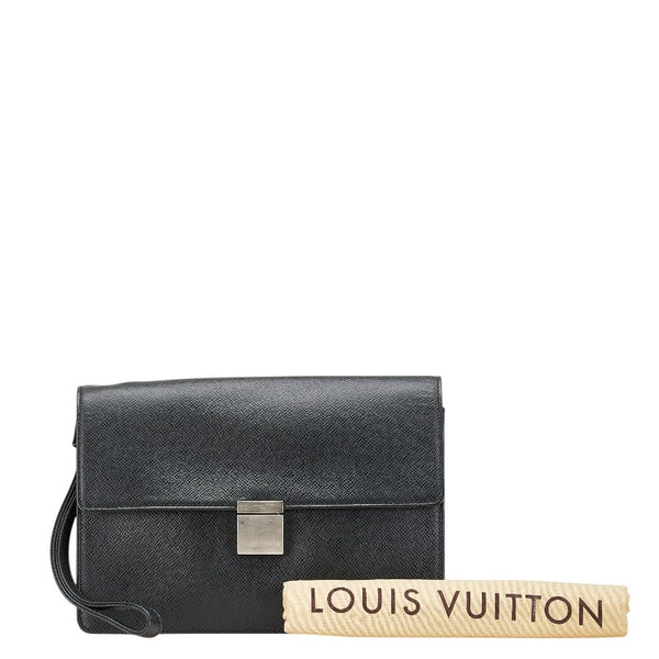 ルイ ヴィトン タイガ セレンガ クラッチバッグ セカンドバック M30782 アルドワーズ ブラック レザー レディース LOUIS VUITTON 【中古】