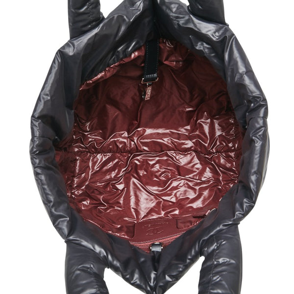 シャネル コココクーン  ハンドバッグ トートバッグ ブラック ナイロン レザー レディース CHANEL 【中古】