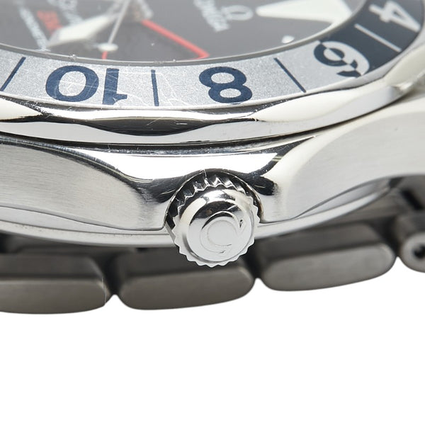 オメガ 50周年記念 シーマスター300 GMT  腕時計 2234.50 自動巻き ブラック文字盤 ステンレススチール メンズ OMEGA 【中古】