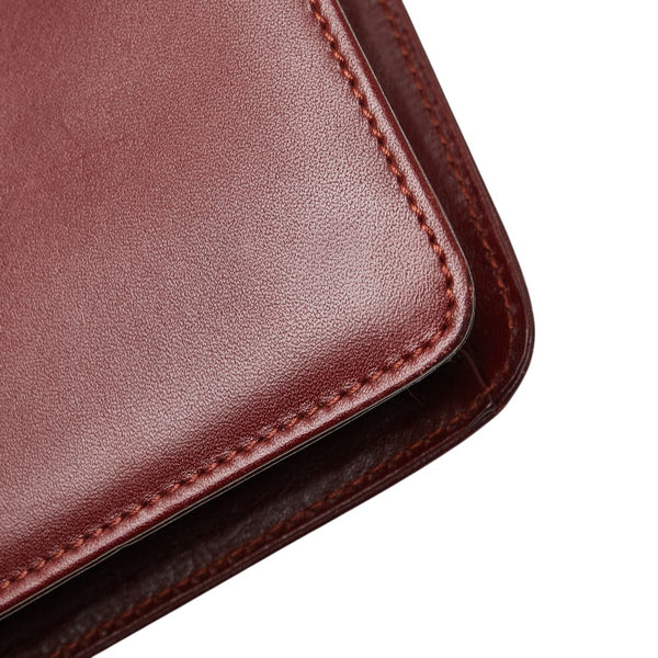 カルティエ マストライン 斜め掛け ショルダーバッグ ワインレッド ボルドー レザー レディース CARTIER 【中古】